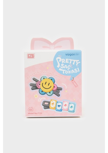 Kız Çocuk 2'li Gülen Yüzlü Saç Tokası F1678A8NS fiyatları