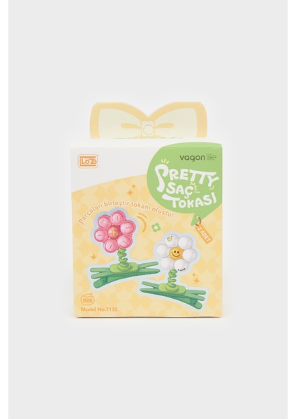 Kız Çocuk 2'li Çiçekli Saç Tokası F1685A8NS fiyatları