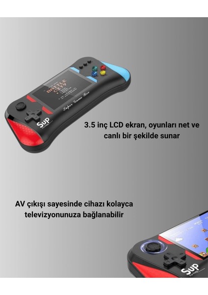 3.5 Inç Ekranlı Klasik Oyun Konsolu – 500 Dahili Oyun modelleri