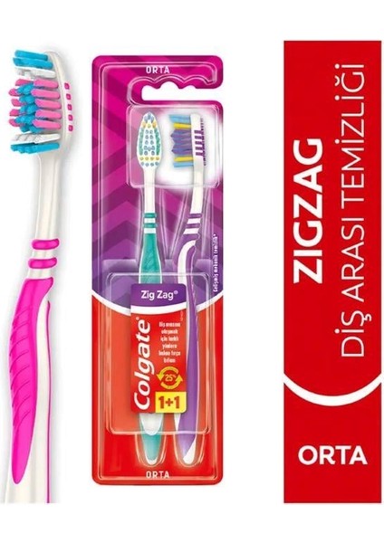 Zigzag Diş Fırçası 1+1