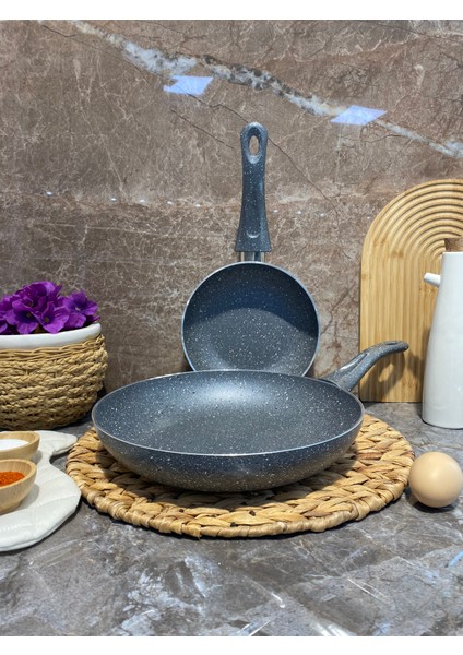 Granit Tava Set (20-28 Cm) Gri