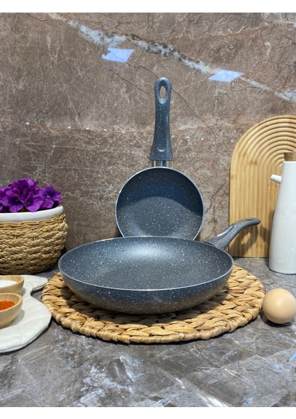 Granit Tava Set (20-28 Cm) Gri fırsatları