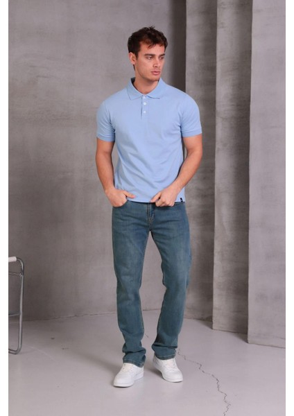 Erkek Slim Fit Pamuklu Yumuşak Doku Nefes Alan Kumaş Yakalı Tişört modelleri