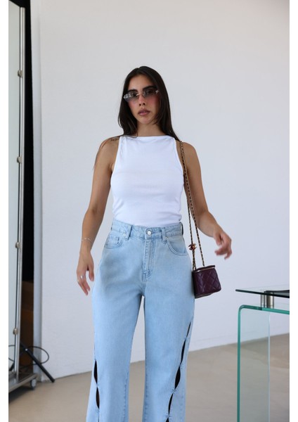 Halter Yaka Ince Fitilli Atlet