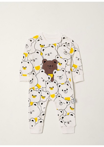 Teddy Bear Baskılı Tulum