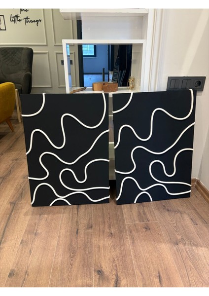 Dekoratif El Yapımı Tablo (2’li Olarak Satılmaktadır.) modelleri