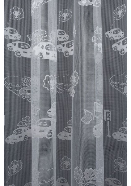 Çocuk Odası Araba Modeli 3 Kat Pileli Tül Perde fiyatları