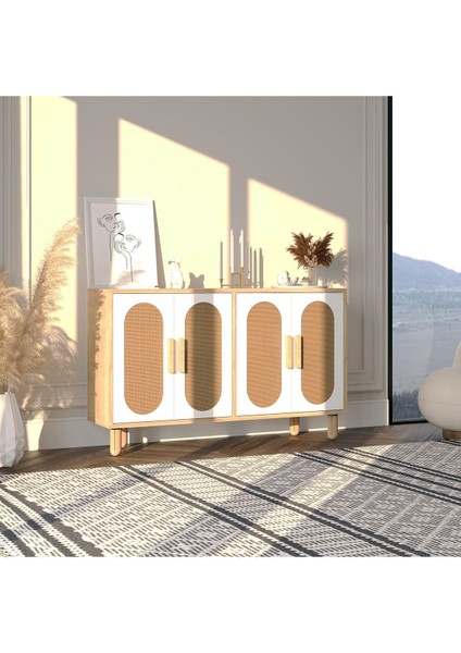 Siena Hazeran 120CM Konsol, Çok Amaçlı Dolap, Ayakkabılık, Kahve Köşesi, Kitaplık, Tv Sehpası fiyatları