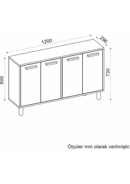 Siena Hazeran 120CM Konsol, Çok Amaçlı Dolap, Ayakkabılık, Kahve Köşesi, Kitaplık, Tv Sehpası indirimleri
