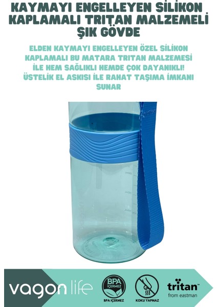 800ML Yeni Koleksiyon Rahat Içim El Askılı Kilitli Kapaklı Tritan Su Matarası fiyatları