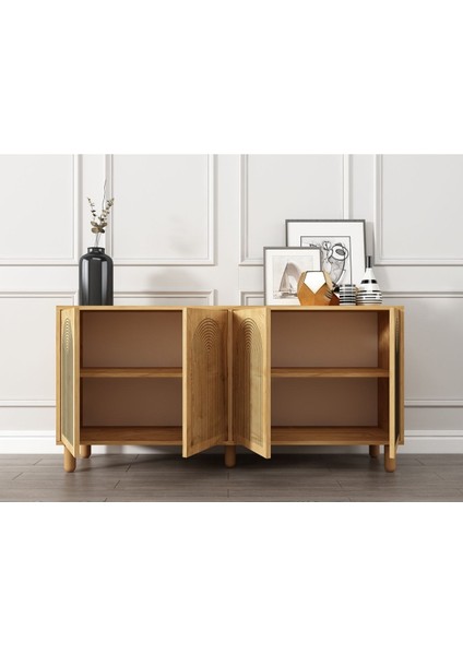 Doresta Konsol 150CM Tv Sehpası,kitaplık, Çok Amaçlı Dolap modelleri