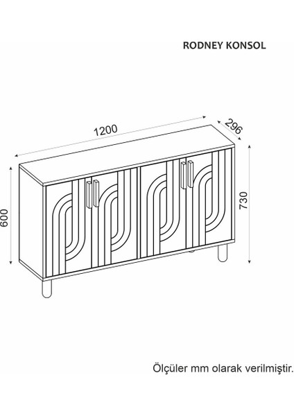 Rodney Konsol,çok Amaçlı Dolap, Ayakkabılık,kahve Köşesi,kitaplık,tv Sehpası
