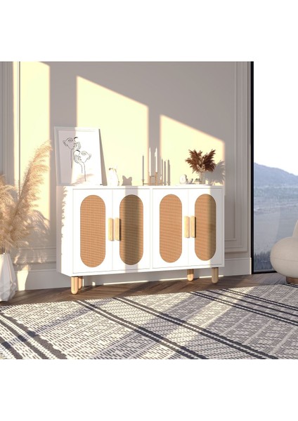 Siena Hazeran 120CM Konsol, Çok Amaçlı Dolap, Ayakkabılık, Kahve Köşesi, Kitaplık, Tv Sehpası fiyatları