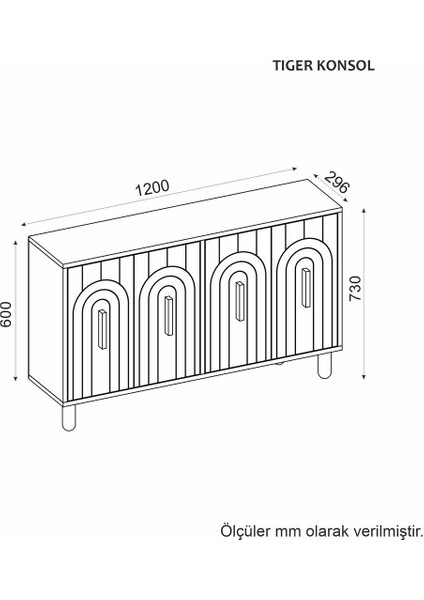 Tiger Konsol,çok Amaçlı Dolap, Ayakkabılık,kahve Köşesi,kitaplık,tv Sehpası