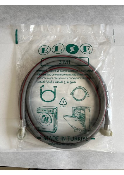 3 Metre Çamaşır ve Bulaşık Makinesi Hortumu