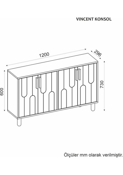 Vincent Konsol,çok Amaçlı Dolap, Ayakkabılık,kahve Köşesi,kitaplık,tv Sehpası
