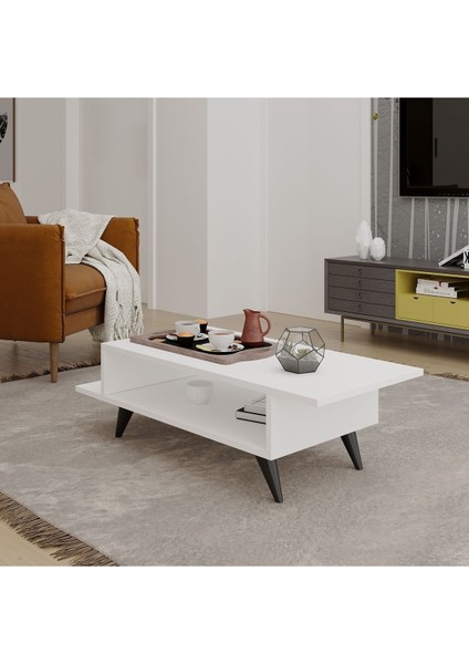 Dream 105CM Beyaz Orta Zigon Sehpa fiyatları