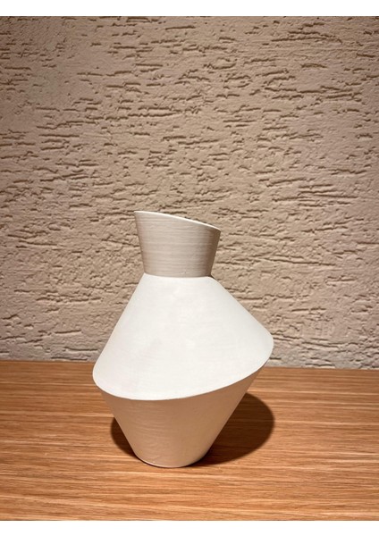 Beyaz Modern Taş Tozu VAZO(20CM) - Tek Parça Dekoratif Vazo fiyatları