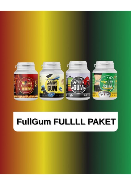 4'lü Tanışma Paketi - Love Gum + Way Gum + Power Gum + Slim Gum (60 gr x 4 )