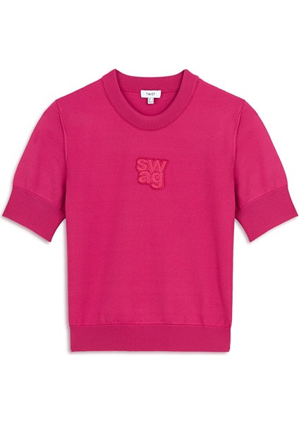 Slogan Patch'li Triko TW6250050405033 indirimleri