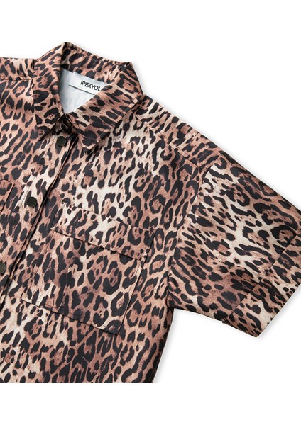 Leopar Desen Gömlek Ceket IW6250005051003 fiyatları