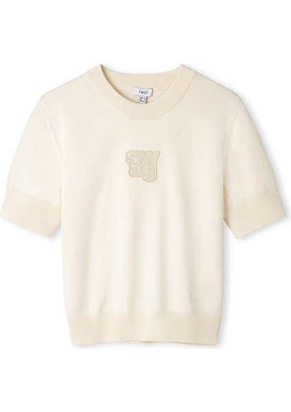 Slogan Patch'li Triko TW6250050405018 fiyatları