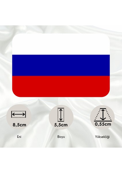 Rusya Bayrağı Pleksi Panjur Arması I Universal Vidalı Oto Panjur Süsü I Araba Panjur Süsü fiyatları