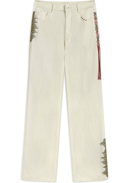 Nakışlı ve Püsküllü Pantolon TW6250003084018