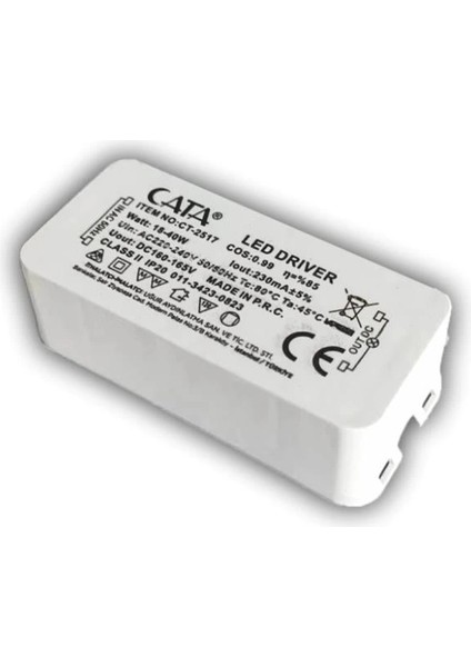 Cata Ct 2587 60X60 Panel Driver Trafo Jaklı 40 - 60 W