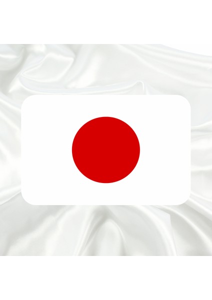 Japonya Bayrağı Pleksi Panjur Arması I Universal Vidalı Oto Panjur Süsü I Araba Panjur Süsü