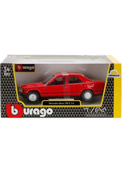 1021103 1:24 Mercedes Benz 1987 190 E Model Araba