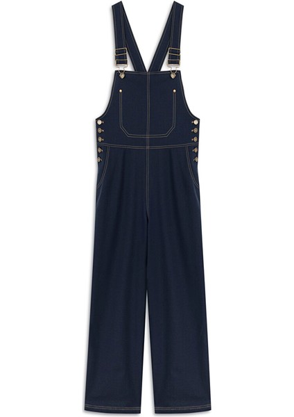 Denim Görünümlü Wıde Leg Tulum TW6250014005015 indirimleri