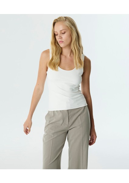 Askılı Basıc T-Shırt TW6250070067018