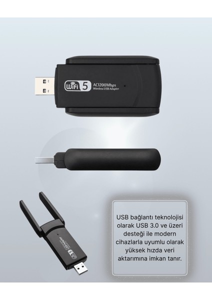 Realtek Chipsetli 5g Destekli Yüksek Hızlı Ağ Adaptörü
