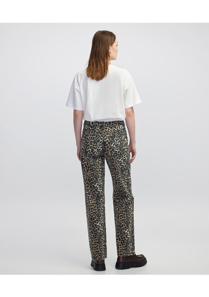 Leopar Desen Non Denim Pantolon IW6250003077003 modelleri