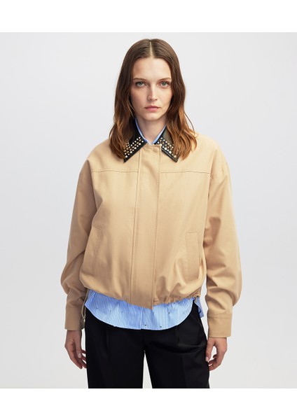 Suni Deri Yaka Mont IW6250012198003