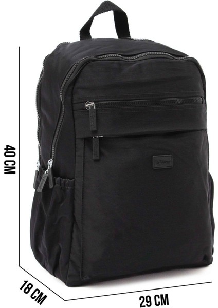 Young 17306 Siyah Laptop Bölmeli Çok Cepli Fonksiyonel Kadın Sırt Çantası indirimleri