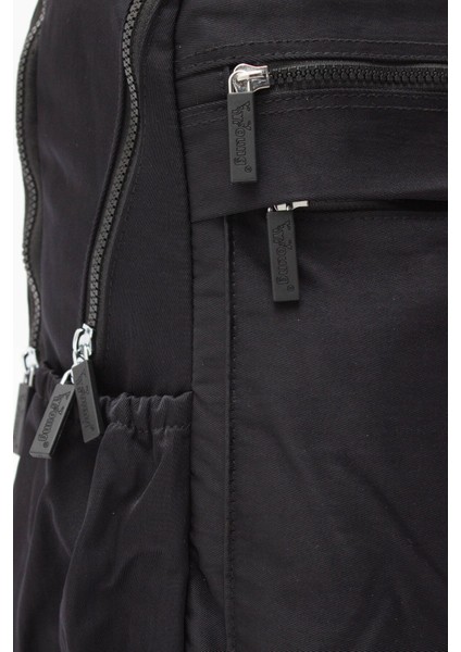 Young 17306 Siyah Laptop Bölmeli Çok Cepli Fonksiyonel Kadın Sırt Çantası