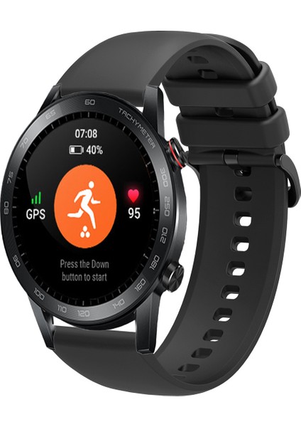 Honor Magic Watch 2 46MM Uyumlu Kordon Yumuşak Dokulu Soft Renk Tokalı Silikon Kayış