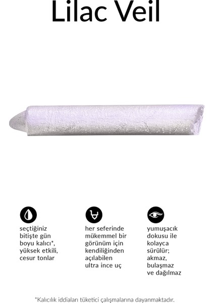Glimmerstick Asansörlü Kromatik Göz Kalemi Lilac Veil modelleri