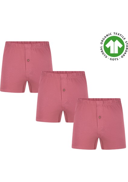 Gots Sertifikalı Organik Pamuk Erkek Boxer Şort Iç Çamaşırı