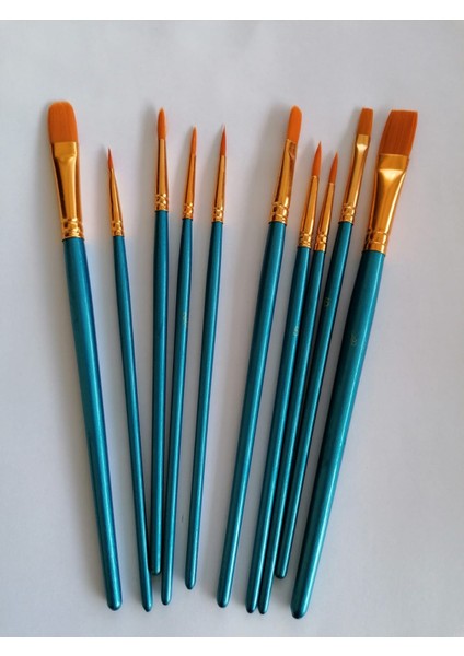 Hşap Saplı 10’lu Fırça Seti – Sanat, Hobi ve Atölye Kullanımı Için fiyatları