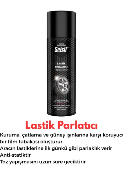 Oto Bakım Temizlik Seti Lastik Parlatıcı Torpido Parlatıcı Klima Temizleme Spreyi Araç Temizleme Seti fırsatları
