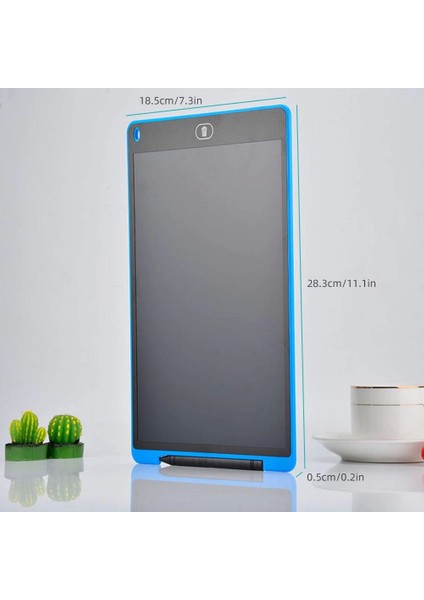 T12 Mavi Writing Tablet LCD 12 Inç Dijital Kalemli Çizim Yazı Tahtası fırsatları
