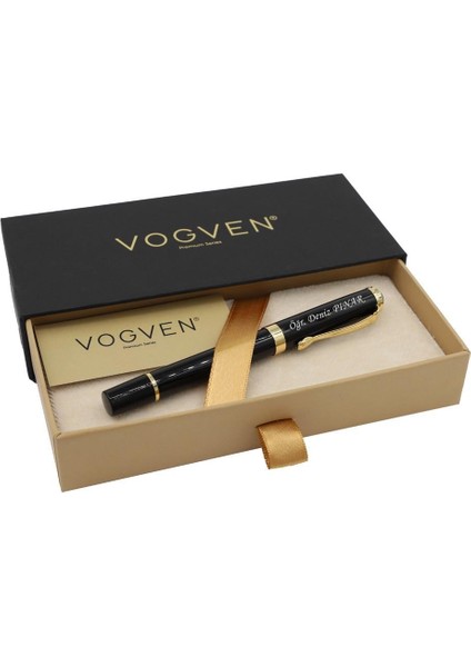 Vogven Marka Gold Detaylı Premium Metal Roller Kalem