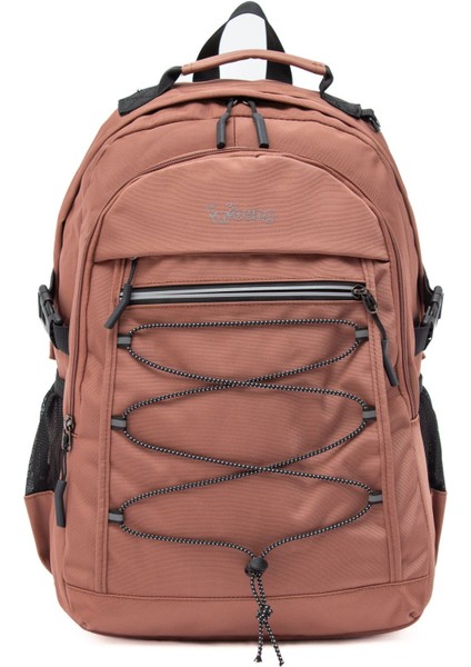 Young 51537 Pink Pembe Unisex Çok Cepli Suya Dayanıklı Sırt Çantası