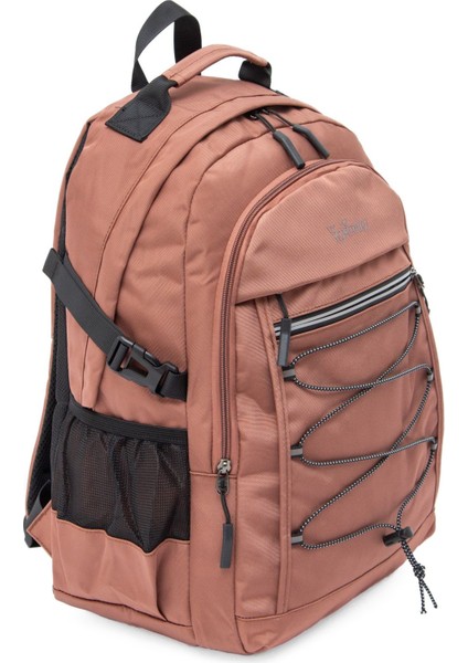 Young 51537 Pink Pembe Unisex Çok Cepli Suya Dayanıklı Sırt Çantası indirimleri