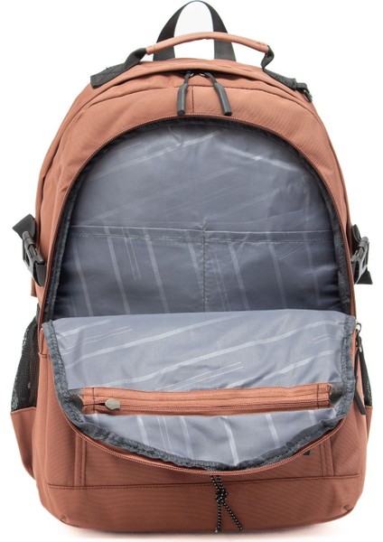 Young 51537 Pink Pembe Unisex Çok Cepli Suya Dayanıklı Sırt Çantası