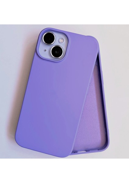 iPhone 15 Uyumlu Lansman İçi Kadife Esnek Soft Silikon Kılıf