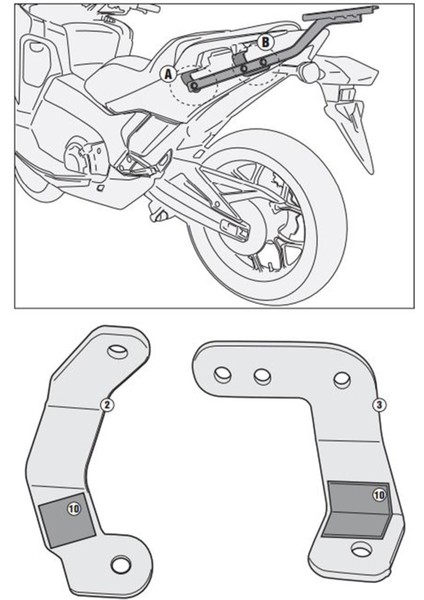 Gıvı 1127fz Honda Integra 750 (14-15) Arka Çanta Taşıyıcı fiyatları